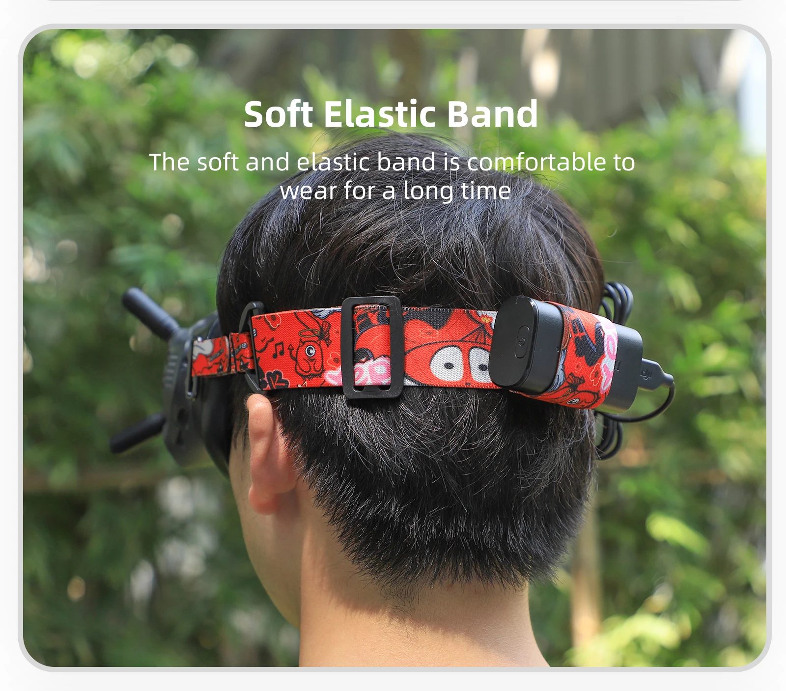 Bandeau Pour Lunettes DJI N3 – Confortable, Réglable Velcro, Léger, Pour Un Meilleur Maintien