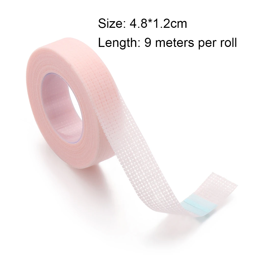 1/3/5 Rolls Eyelash Extension Tape 4.5/9m Breathable Micropore Fabric Easy Tear Eye Make up Tool