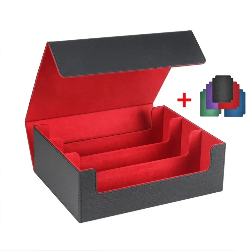 Trading Card Storage Box Pu Leather Magnetic Deck Case_voghion.com