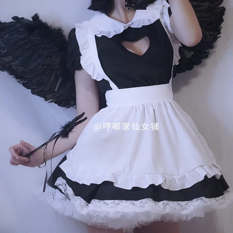 Japanese Cute Pajamas Lolita Sweet Maid Dress Women Anime Cosplay Costumes Sexy Lingerie Lace Babydoll School Girl Costume women lingerie women lingerie set women cosplay costume