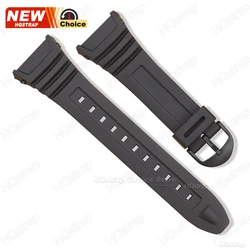 Waterproof Rubber Watchband Strap for Versatile Use - Unisex Wristband Accessory (Black Black)