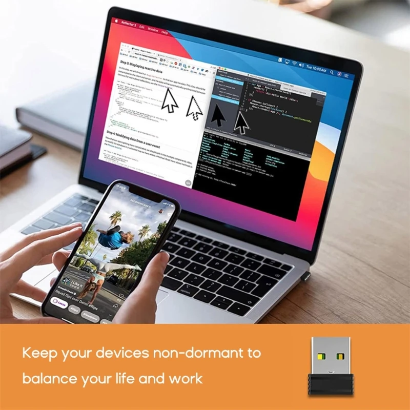 Usb Mouse Jiggler Mouse Movimento Simulatore Mouse Jiggler Mouse Mover Simulazione Movimento Del Mouse Senza Driver