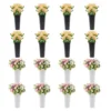 8PCS Flower Bucket Creative Wrought Vase Retro Decorative Iron Desk Topper Vintage Display French Country 5
