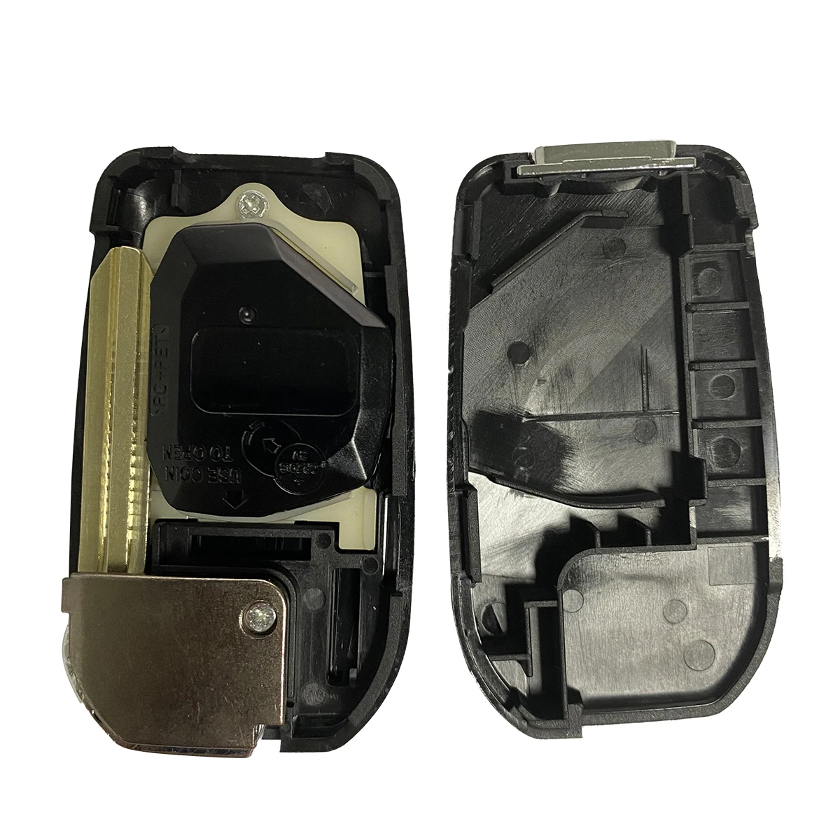 ที่ดีที่สุด KEY Blank Key Shell ดัดแปลงพลิกพับ Remote Key Shell สําหรับ Toyota RAV4 Wish Camry Hiac Corolla Hilux Fortuner 2-4 ปุ่ม 2