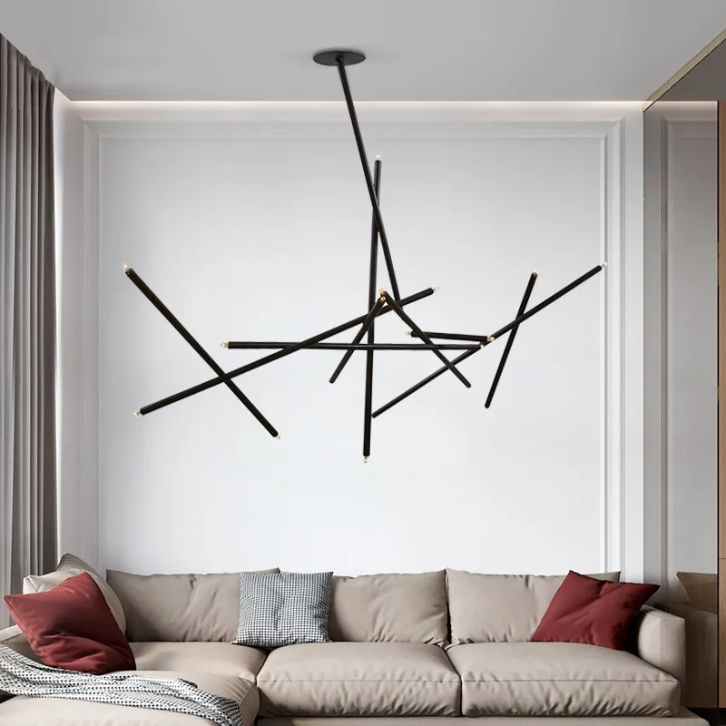 

Post Modern Creative Chandelier Nordic Personality Living Room Pendant Lamp Designer Study Branch Shape Led Lighting Fixtures