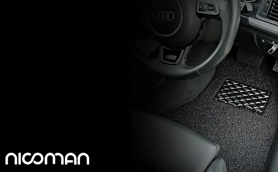 Nicoman Universal Car Floor Mat Spaghetti Car Mat Set Non-Slip PVC Heavy Duty Waterproof Easy Clean: 3 - 5 Days Free Delivery Only UK