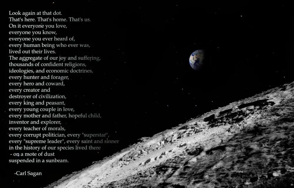 

Lot style Choose Carl Sagan: Pale Blue Dot Quote. Space Art print Silk poster Home Wall Decor