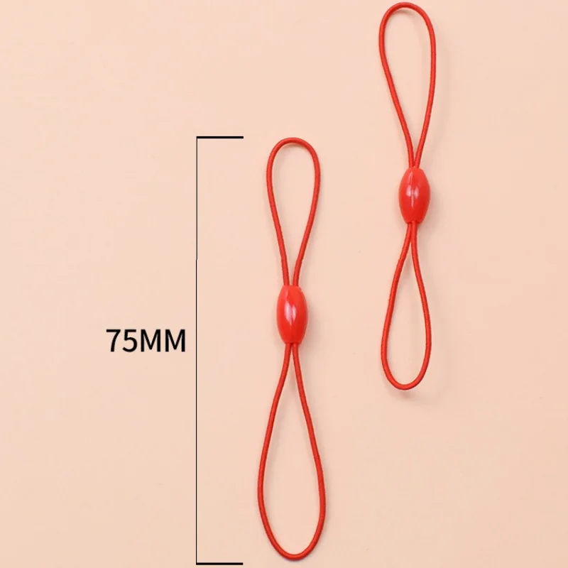 10-Pack Elastic Lanyard Keychain Straps with Hooks