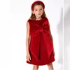 Baby Girls Big Bow Red Dress Children's Christmas Fashion Vest A-line Gown Princess Birthday Party New Kids New Year's Vestidos 5