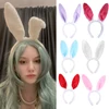 Cute Easter Adult Push Bunny Ears Hat Headbands Soft Rabbit Ears HeadBands for Women Girls Anime Cosplay Party Hair Accessories