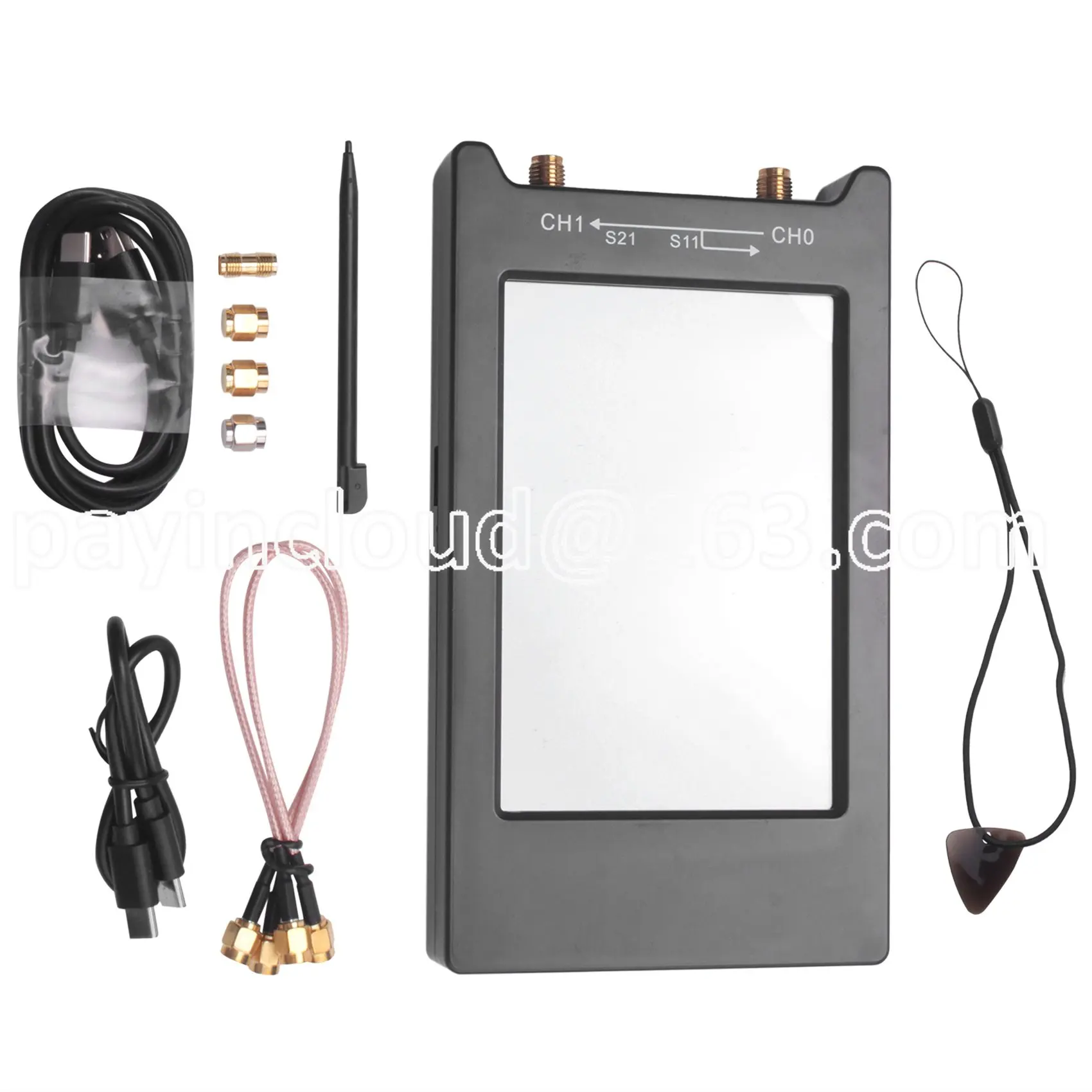 Nanovna-H4 Analizzatore Di Rete Vettoriale 10Khz-1.5Ghz Hf Vhf Uhf Analizzatore Di Antenne Misurazione Con Schermo Lcd Press Nano Vna