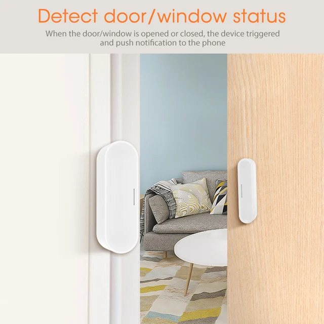 Tuya APP Door Open/Closed Detectors Security Protection ZigBee Alarm Detector 2.4GHz Wireless Window Door Gate Sensor for Indoor 5