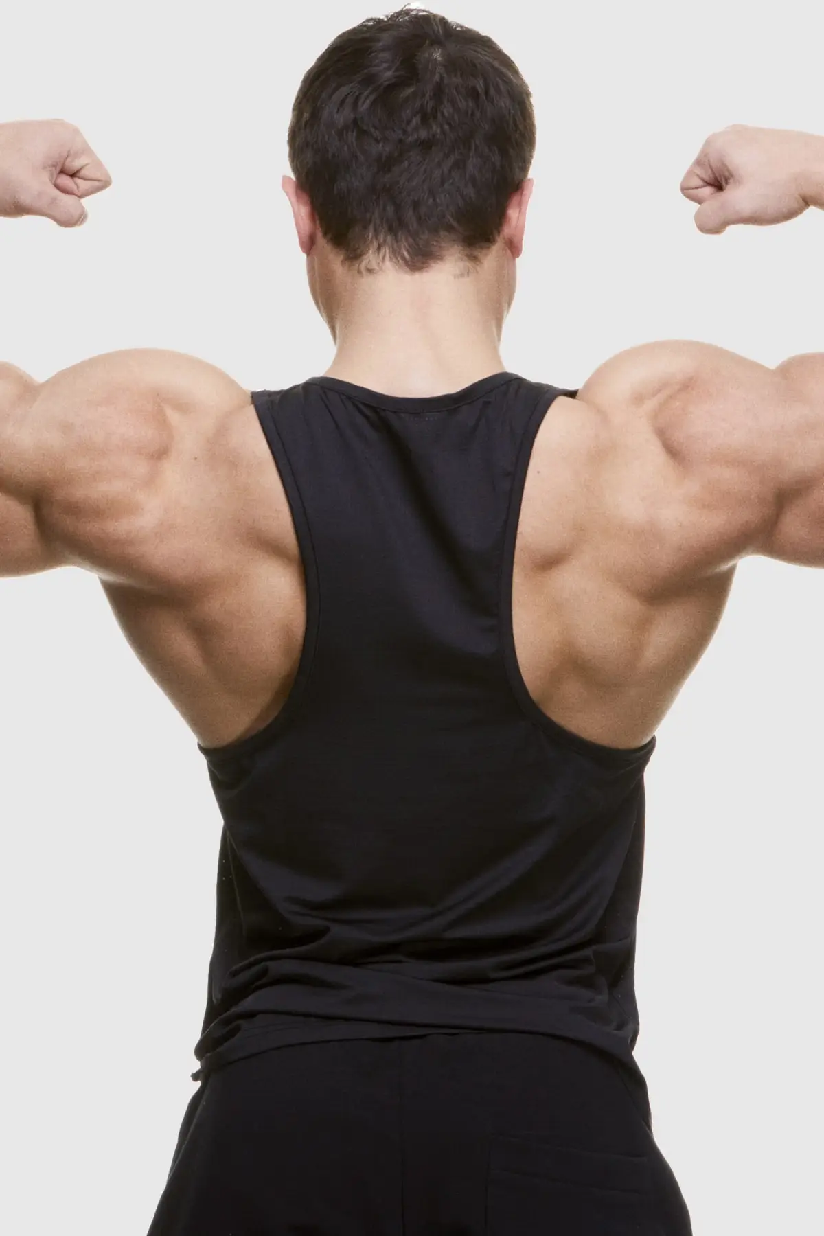 Black Men's Fitness Athlete Tank Top Vest Sports Gym Training Equipment Comfortable All Seasons T-Shirt