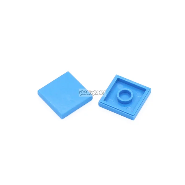 Marumine MOC Blocks 2x2 Tile 100PCS Building Bricks Piece Accessories Parts Compatible with 3068 Base Construction Board Plate 5