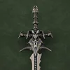 World of Warcraft Weapon 22cm Frostmourne The Lich King Diamond Inlay Game Ornaments Collection Desktop Display Gift Toy 5