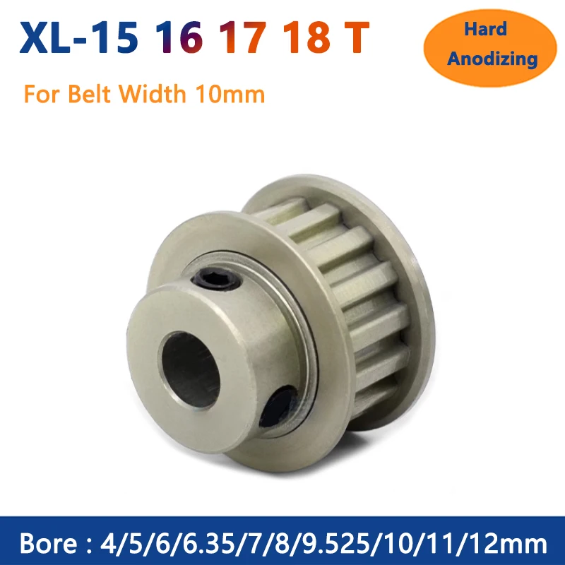 5 Pulegge GT2 In Alluminio Per Stampanti 3D – 20 Denti, Foro 5 Mm, Larghezza 6 Mm - 4