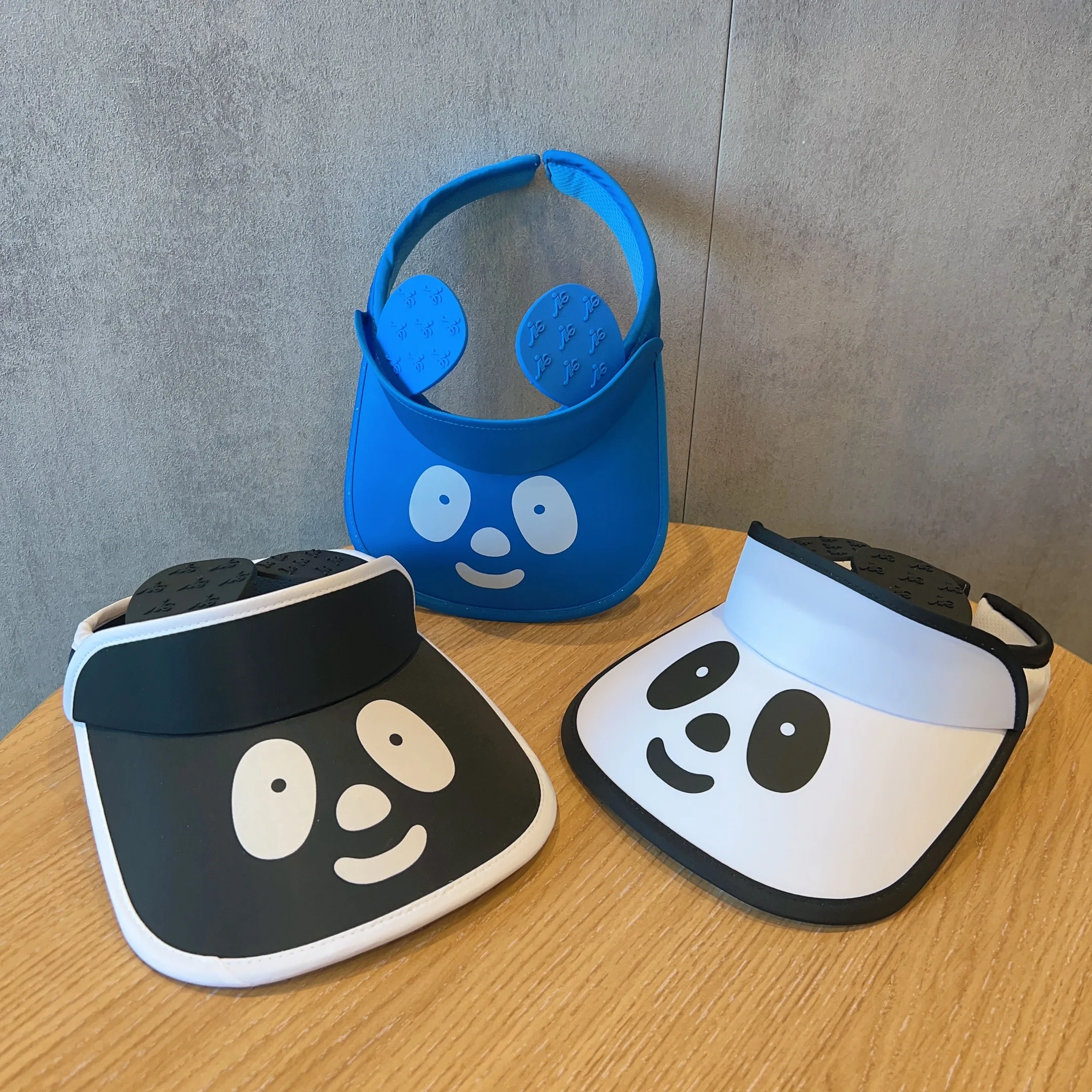 Children's Sun Visor Summer Boy's Panda Glasses Empty Top Hat Girl's Outdoor Outing Sun Hat Baby Sunscreen Hat Children's Hat