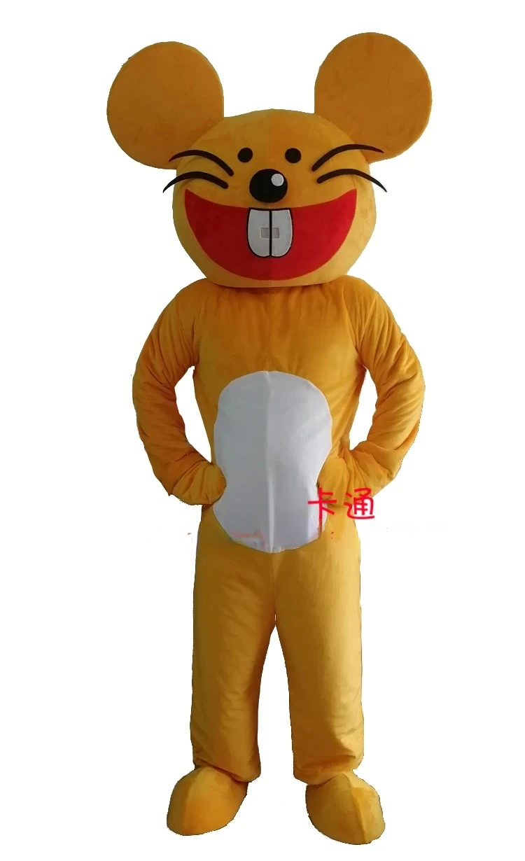 

Mouse Mascot Costume Big Ears Rat Mascot Adult Outfits Carnival Halloween Easter Festival New Year Costume for Sale