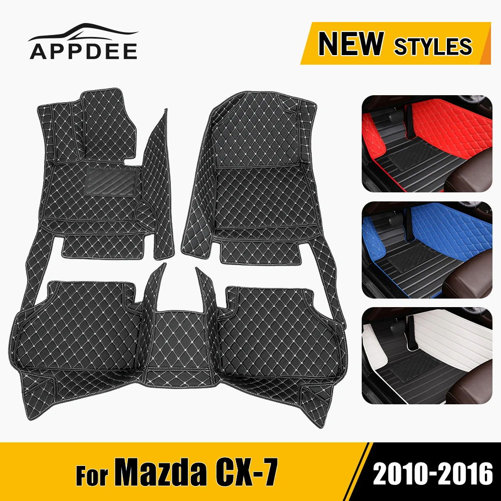 Car floor mats Mazda CX-7 2010 2011 2012 2013 2014 2015 auto foot Pads automobile carpet cover