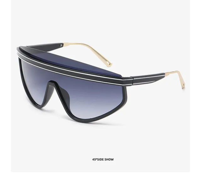 Fashion Steampunk Sunglasses Women Men Oversized Y2K Sports Wraparound Sun Glasses New Fashion Vintage Goggle Eyewear Shades_voghion.com