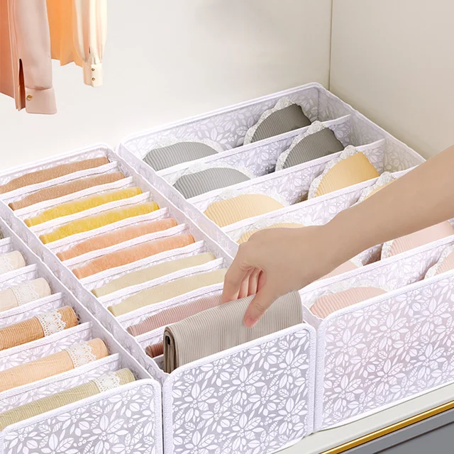 Új Szekrény Pulóver Szervező Fiókos Elválasztó Farmer Fehérnemű Zokni Tároló Doboz Nadrág Ruhákhoz - Image 3