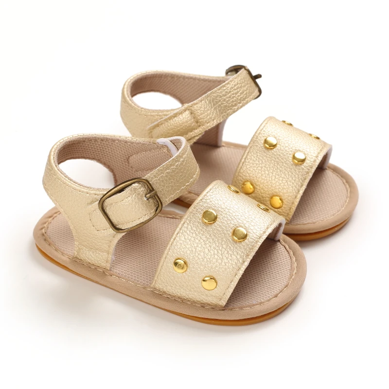 Baby Walking Shoes Golden Baby First Walkers Shoes Gold Princess Shoes Comfortable Soft Soled Non Slip Walking Shoes Pre-Walkers