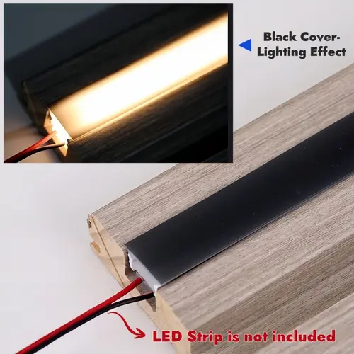 Black Flexible LED Neon Rope Lamp Silicone Tube Diffuser Recessed Channel For WS2811 WS2812B Waterproof Ribbon Neon Strip Lights - Image 5