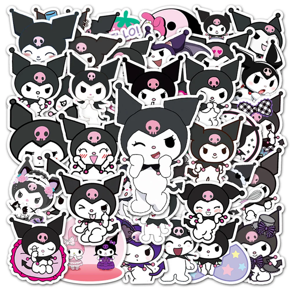 10/30/50pcs Kuromi Cartoon Graffiti Stickers Kawaii Cute My Melody Anime Decals Phone Suitcase Luggage Sanrio Waterproof Sticker