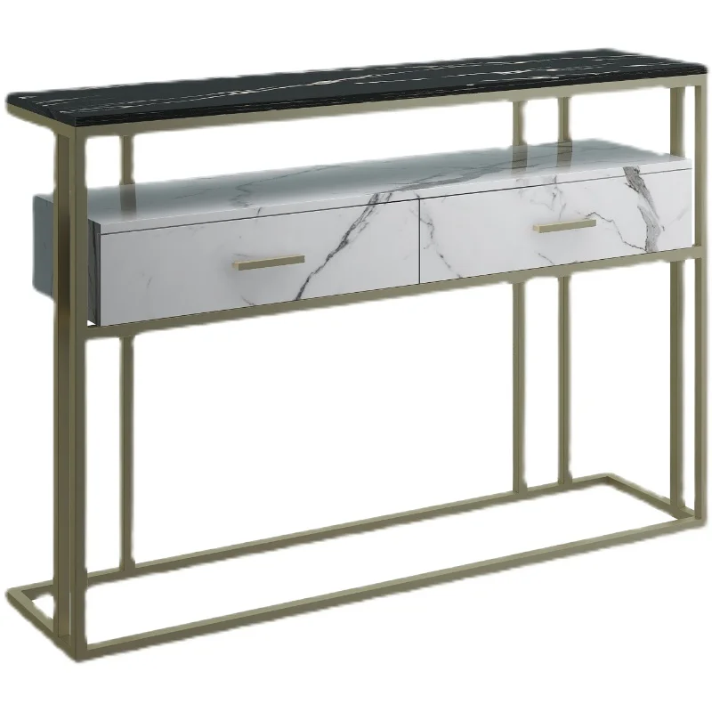 luxury modern entrance hall cabinet minimalist marble console table Livingroom lobby table home transformer table furniture