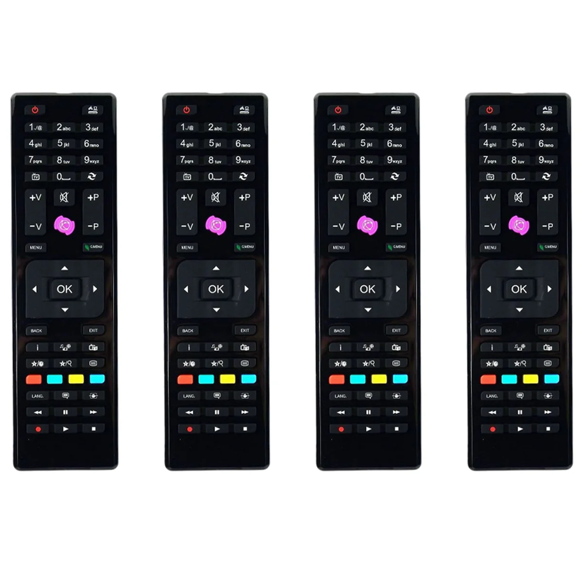 4X Telecomando Sostituito Rc4875 Adatto Per Jvc Telefunken Led Tv Muslimate