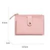2023 New Short Women Wallets Free Name Engraving Slim Card Holder Female Purses Cute Simple High Quality Brand Women's Wallet 4