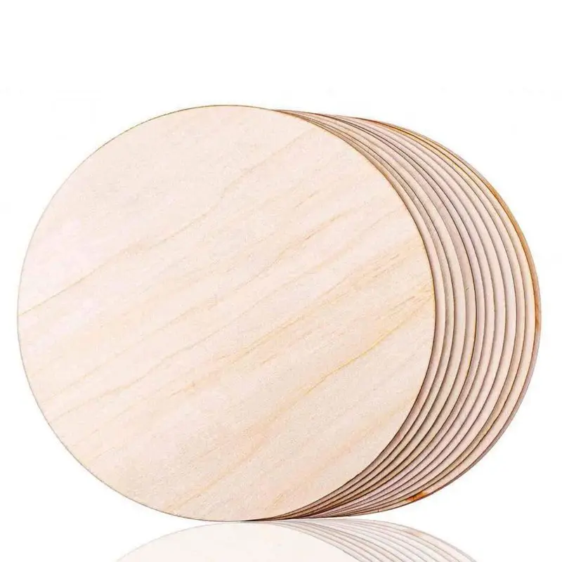 Lot De 5 Formes Ovales En Bois 120x60mm - Découpes Vierges Pour Loisirs Créatifs