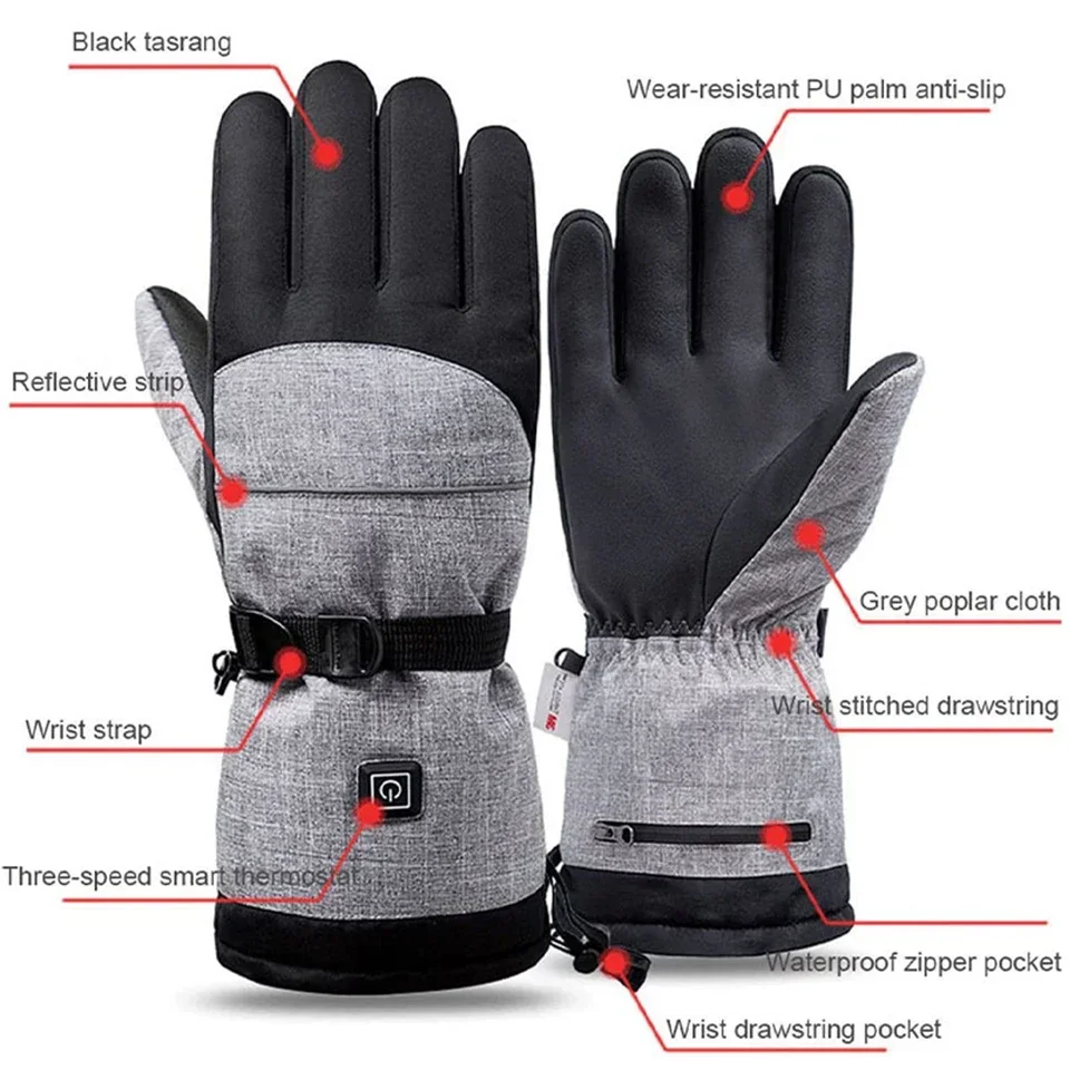Gants Chauffants électriques Pour Femmes Et Hommes, Gants Chauffants Pour écran Tactile, Gants D'hiver Pour Le Ski, Le Cyclisme, La Chasse | Leroy Merlin