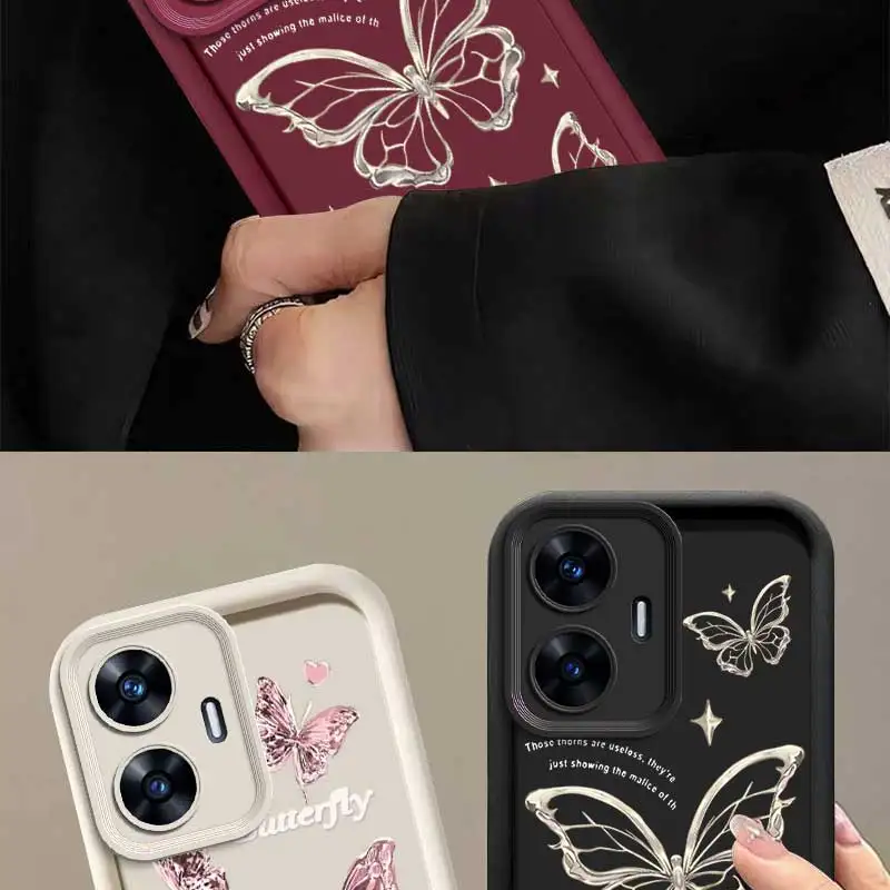 C55 Liebe Schmetterling Sky Eye Leiter Telefon Fall Für Realme C67 C65 C53 C51 C35 C33 C31 C30 C25 C21 C20 C17 C15 C12 C11 Abdeckung – Detail 12