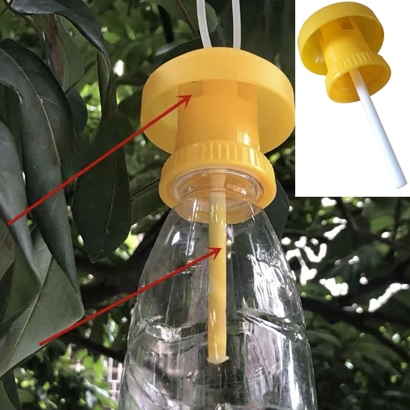 

Plastic Fruit Fly Trap Killer Drosophila Trap Anti Fly Fruit Fly Killer Catcher Orchard Insect Trap Pest Control Fly Bee Trap