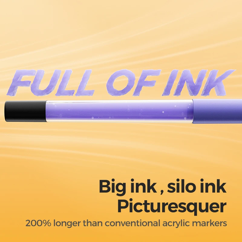 Acrylic Paint Marker Pens for Canvas Rock Glass Wood Paper DIY