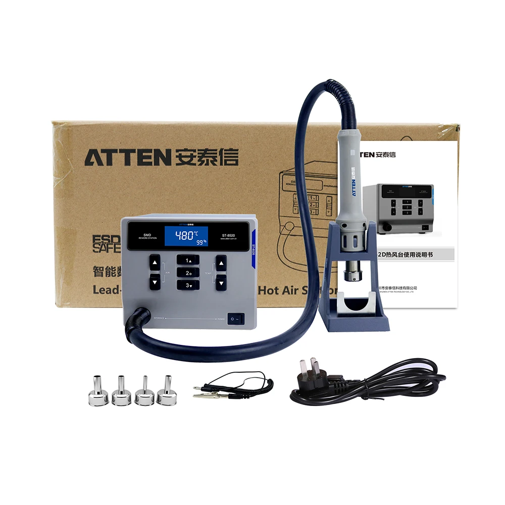 ATTEN ST-862D Low Noise Fast Heating-up Large Power 1000W Hot Air Repair System Desoldering Rework Station