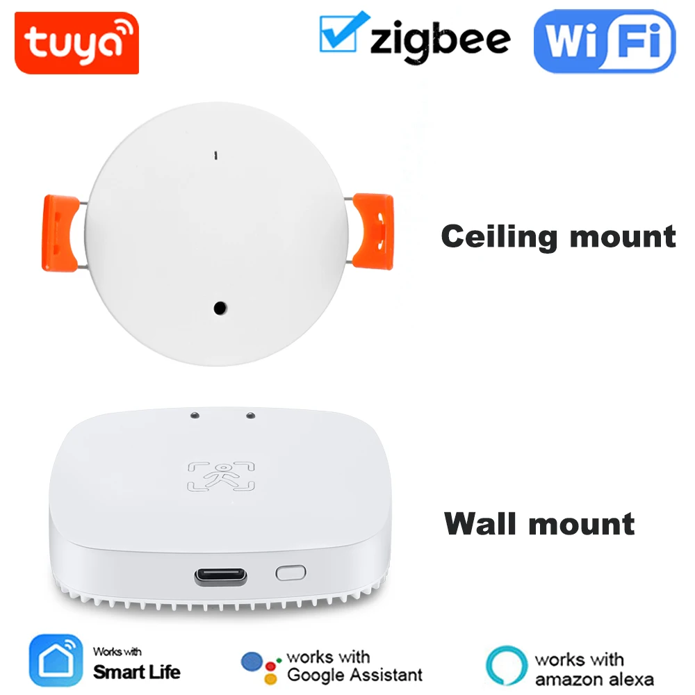 Smart Life-Detector de presencia humana Zigbee, Sensor de movimiento Pir con detección de