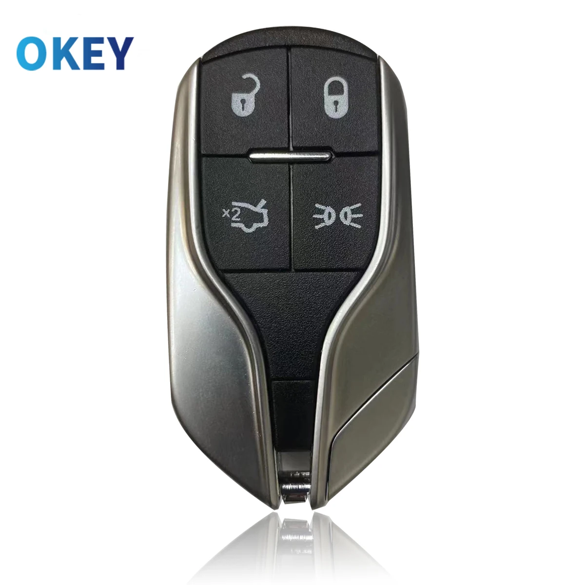

Чехол для автомобильного ключа с дистанционным управлением Okey, чехол для Maserati Quattroporte ghifrf FCCID M3N-7393490 4 кнопки, умная фотография