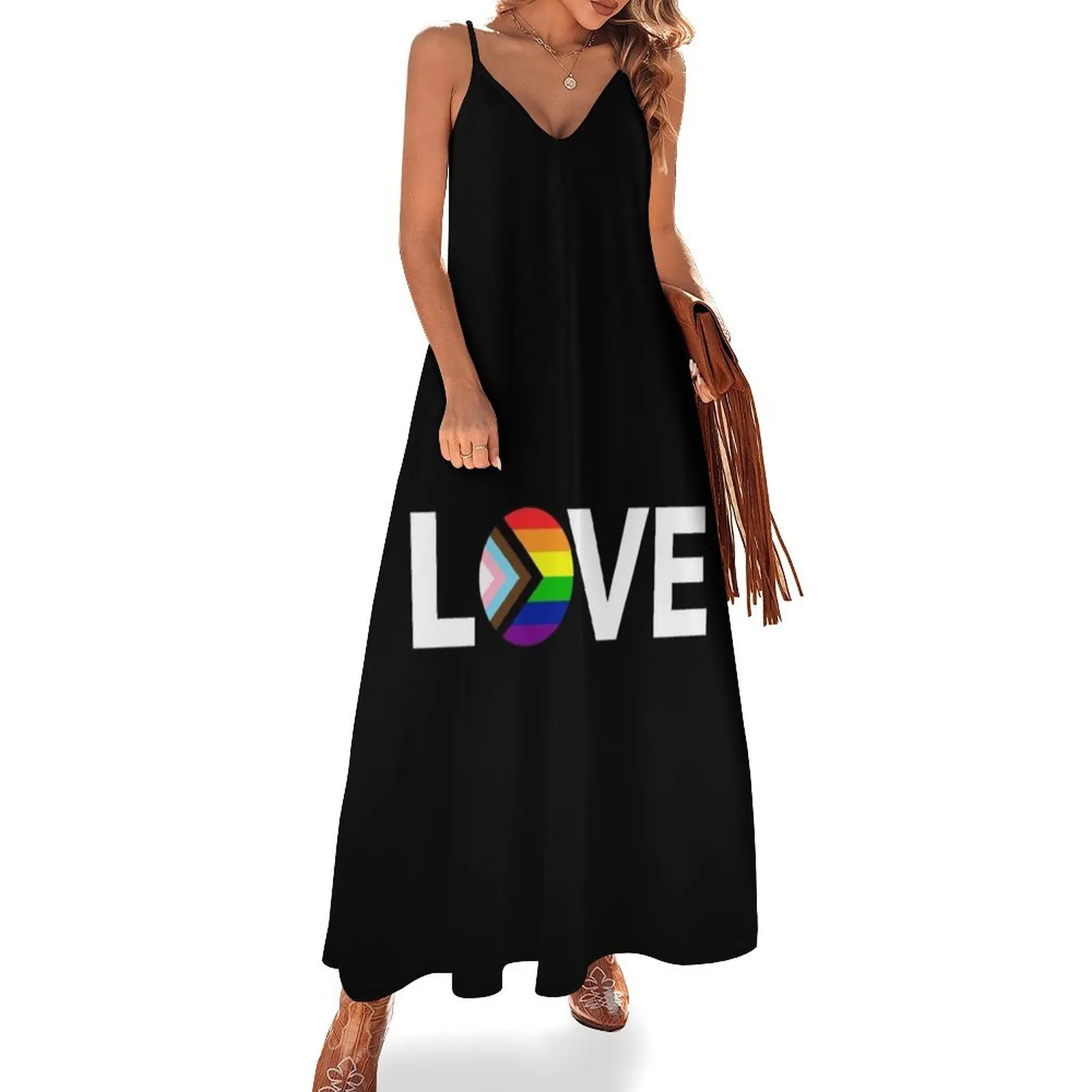 

Progress Pride Flag Love Sleeveless Dress ceremony dresses Party dresses