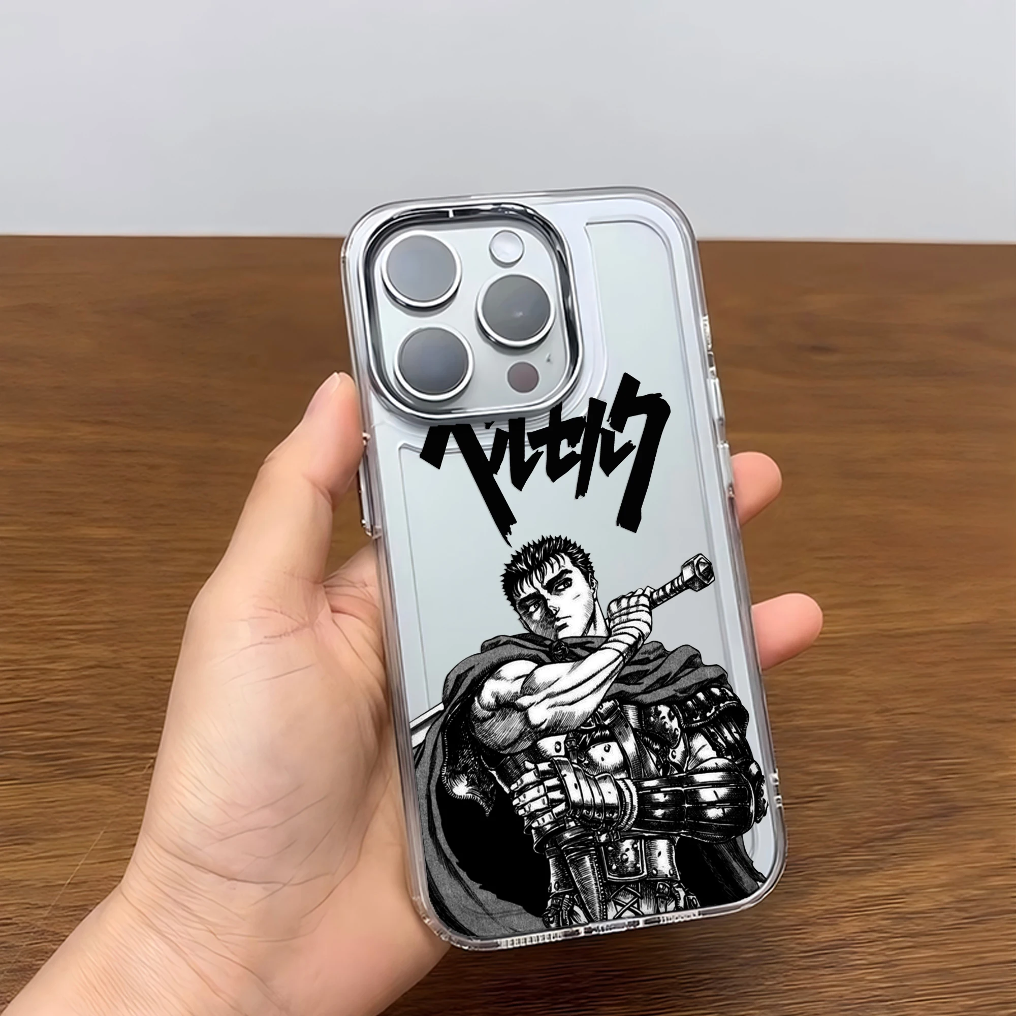 Japanese Hot Blood Anime Berserk Guts Soft Silicone Phone Case