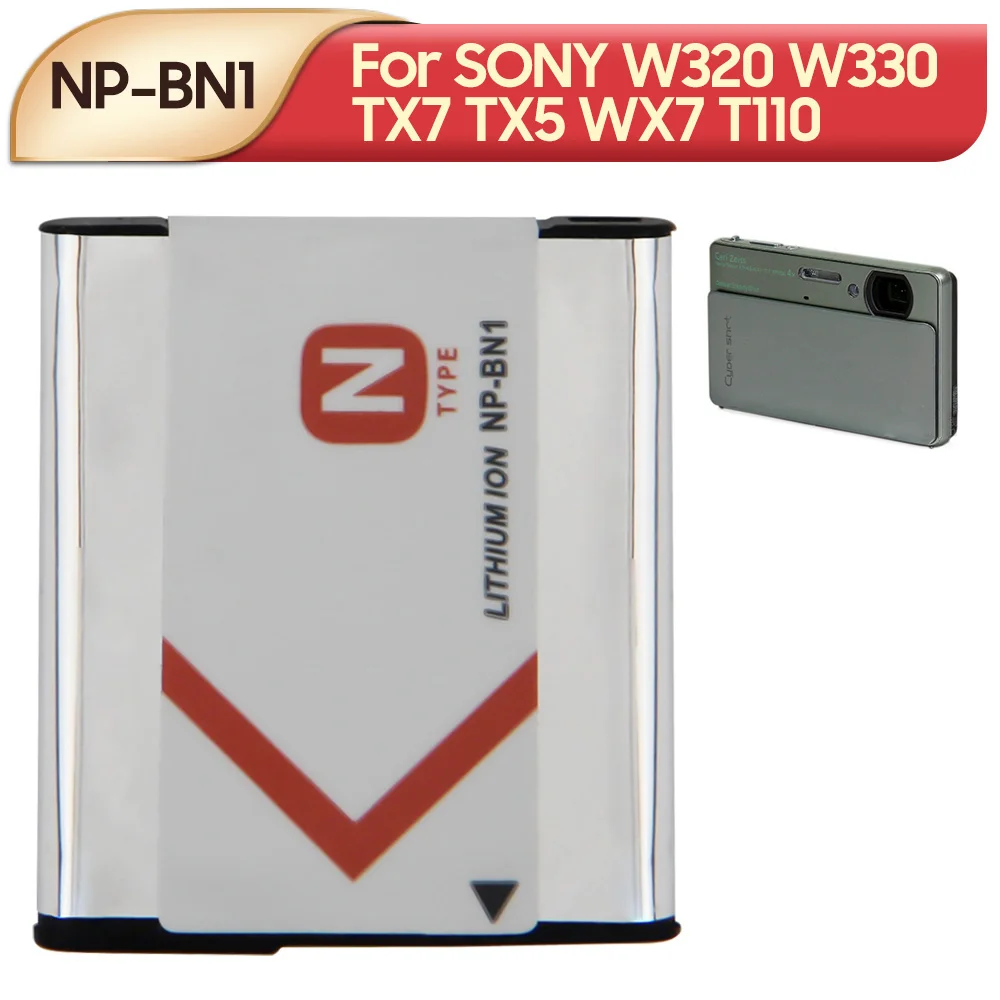 3.6V 2.3Wh Replacement Camera Battery Np-Bn1 For Sony Dsc- W320 W330 W350 W350D W380 W390 Tx7C Tx7 Tx5 Tx5C Tx9C Digital Cameras