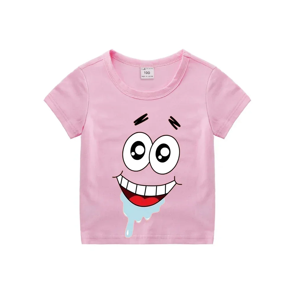 thumbnail image 1 of Ropa de dibujos animados para niños, camisetas de algodón con estampado de dibujos animados de manga corta de Anime para verano, 1 of 5