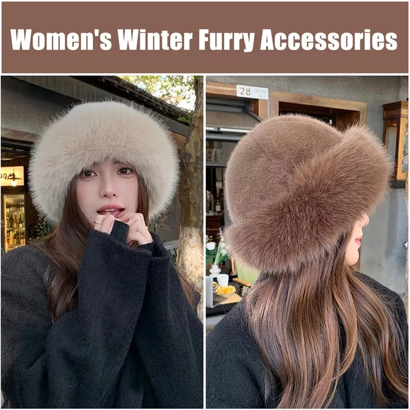 Fisherman Cap Solid Color Warm Hat Winter Hat Warm Women'S Hat For Daily Use Fashion Accessory Outdoor Activities