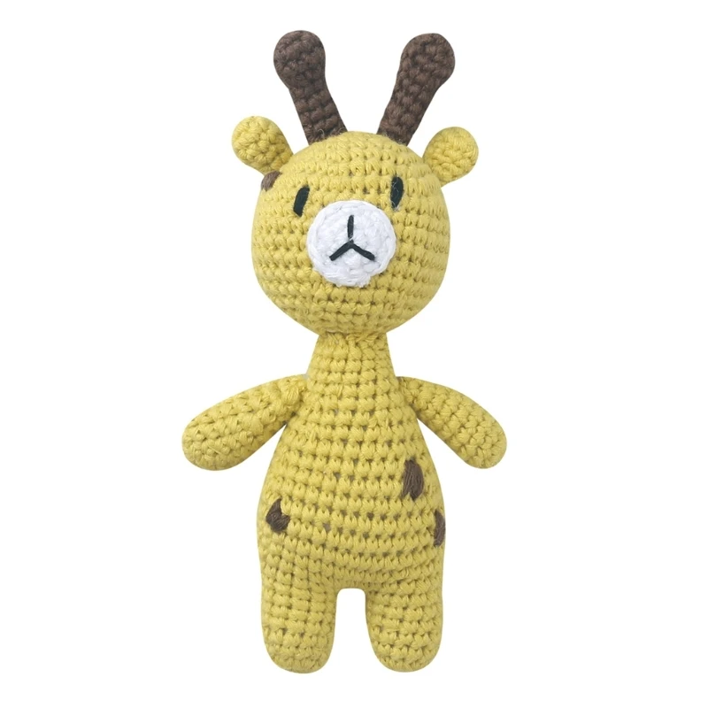 thumbnail image 1 of Handmade Rabbit Monkey Crochet Wool Animal Stuffed Plush Toy Baby Soothing Baby Sleeping Plush Toy Gifts for Kids Birthday, 1 of 5