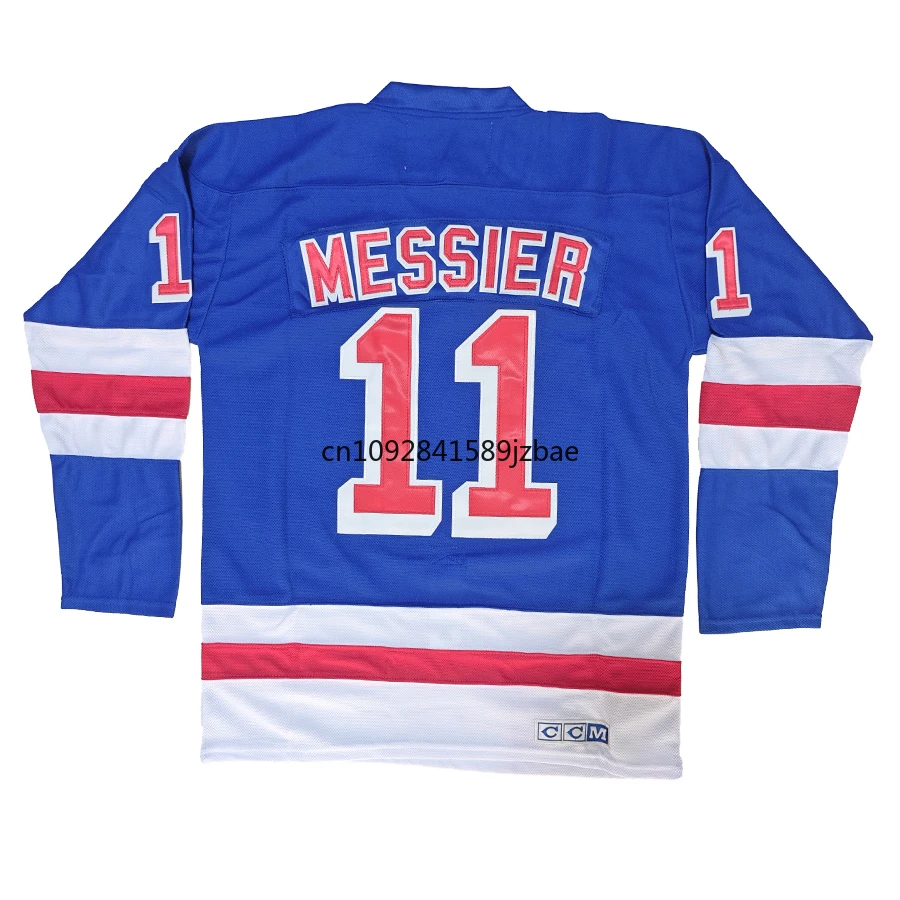 Ice Hockey Jerseys Wayne Gretzky Jersey American New York Retro Ice Hockey Jerseys 11 Mark Messier Jersey All Stitched Sport Sweater Us Mens M-3XL