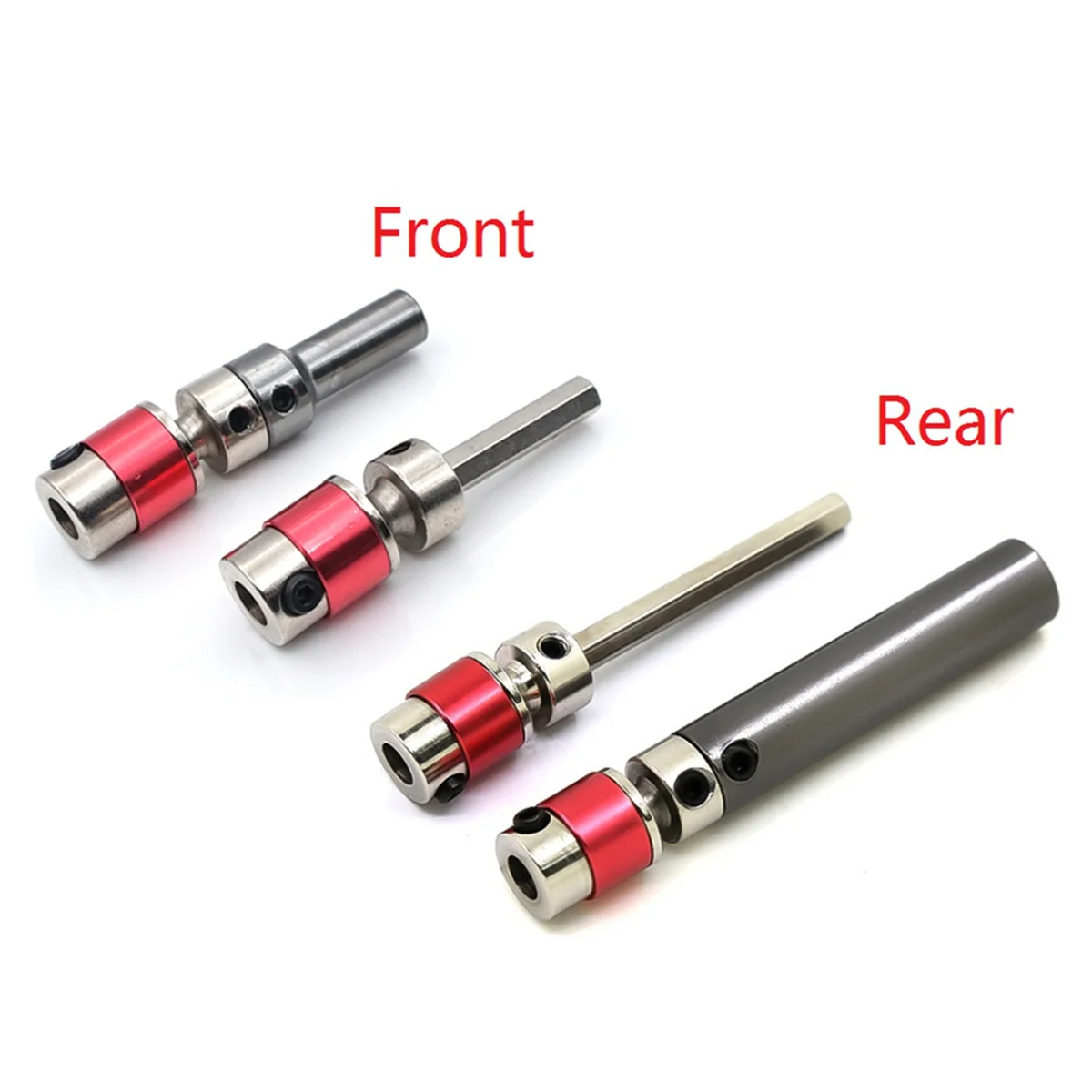 BAAU 4Pcs Metal Front & Rear CVD Drive Shaft for FY03 FY-03 FY01-07 Q39 1/12 RC Car Upgrade Parts Accessories
