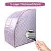Single Personal Steam Sauna Spa Portable Folding Steam Sauna with 1000W&2.6L Steam Generator Person Sauna Tent for Relaxation 4