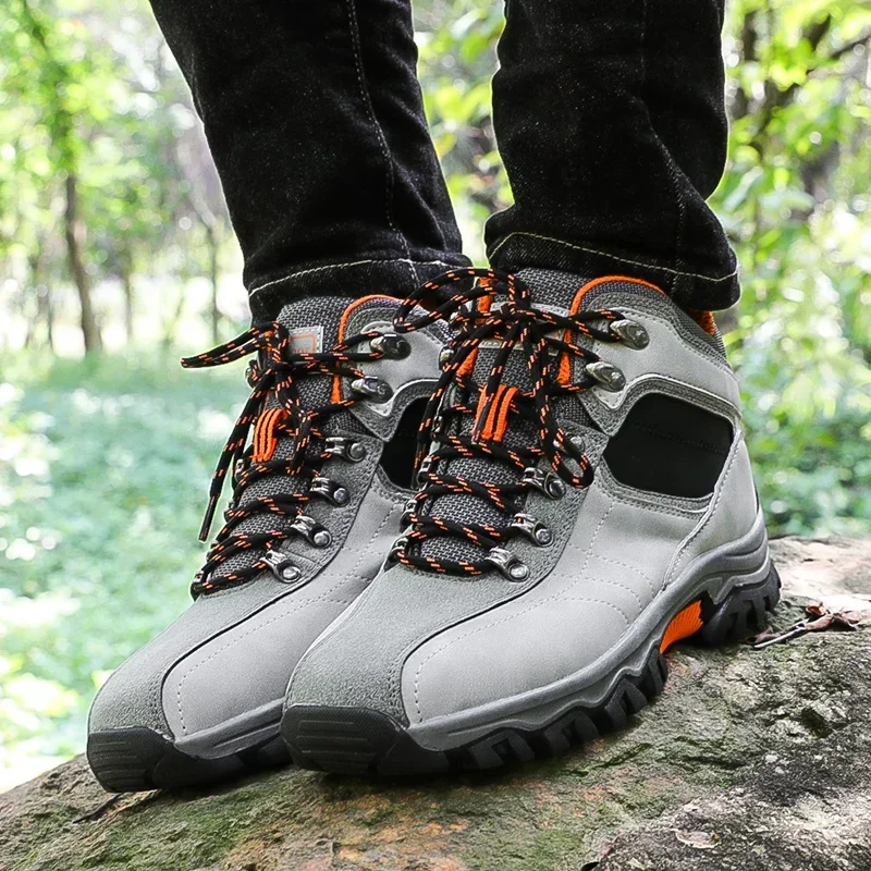 Men Shoes High Top Boot  Outdoor Hiking Boots Men Suede Trekking Rainproof Tactical Combat Military Boots - 5