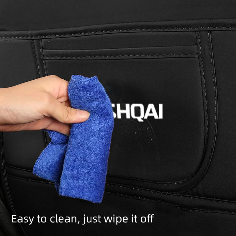 Car Anti-Kick Mats For Nissan Qashqai J10 J11 J12 Seat Back Protector Cover For Children Kid Back Row Anti-Dirty Pad Accessories